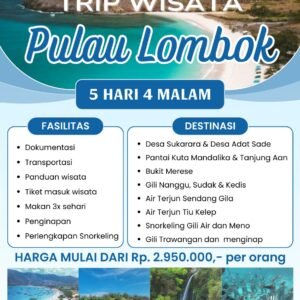 Pulau Lombok 5D4N (Yn1)